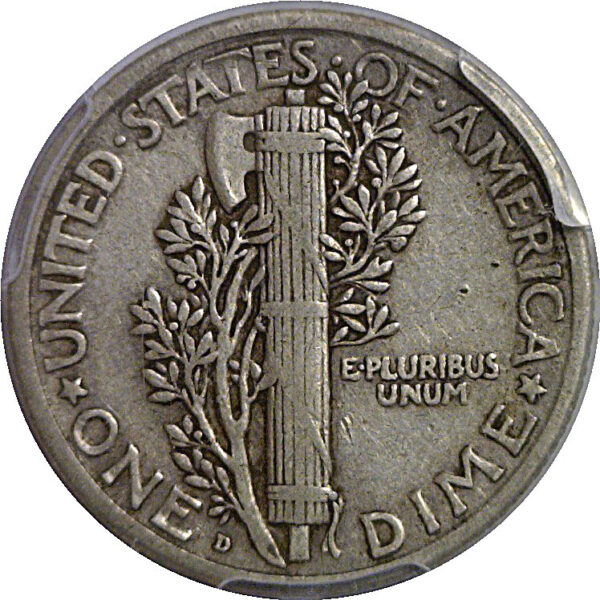 1921-D Mercury Dime   PCGS VF-30 - Image 3