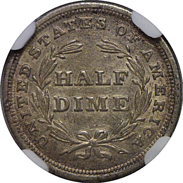 1839 Seated Liberty Half Dime   NGC AU-58  CAC - Image 3