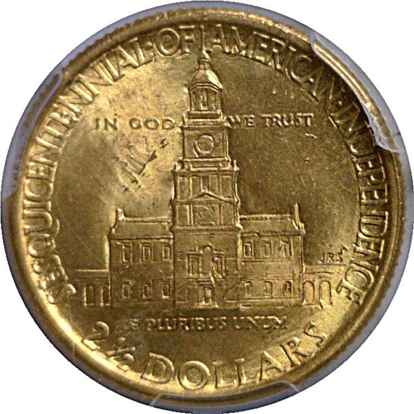 1926 $2 1/2 Sesquicentennial Gold Commemorative   PCGS MS-64 - Image 3