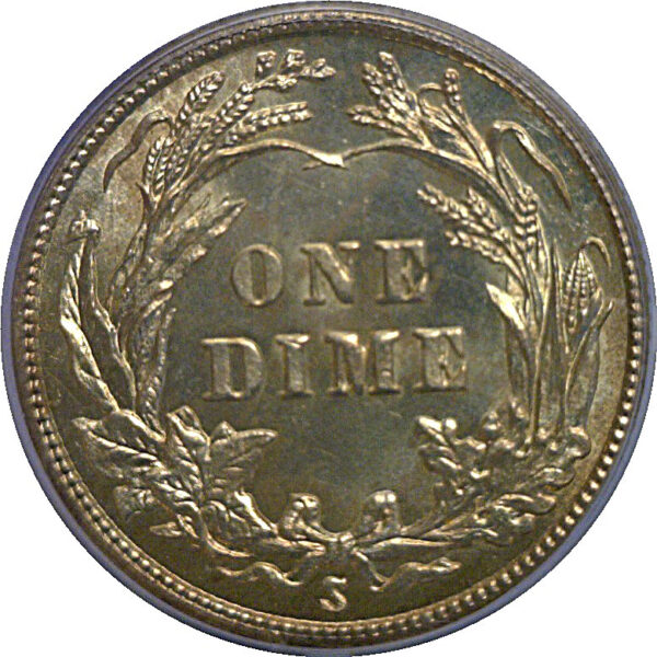 1914-S Barber Dime   PCGS MS-64 - Image 3