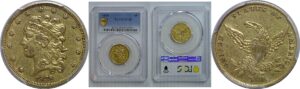 1838 $5 Classic   PCGS XF-45
