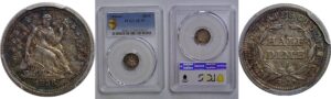 1856-O Seated Liberty Half Dime    PCGS AU-53