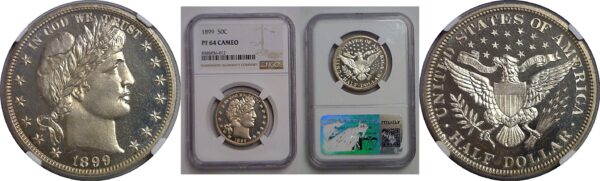1899 Barber Half Dollar   NGC PF-64 Cameo
