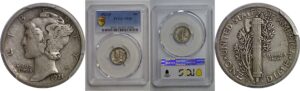 1921-D Mercury Dime   PCGS VF-30
