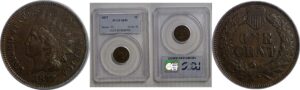 1877 Indian Head Cent   PCGS XF-45