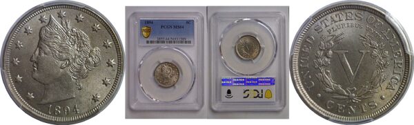 1894 Liberty Nickel   PCGS MS-64