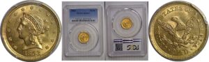 1853 $2 1/2 Liberty   PCGS MS-64+