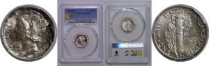 1942/1 Mercury Dime   PCGS MS-62