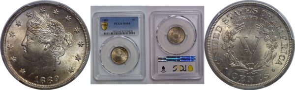 1889 Liberty Nickel   PCGS MS-64