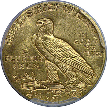 1911 $2 1/2 Indian   PCGS MS-62  CAC - Image 3