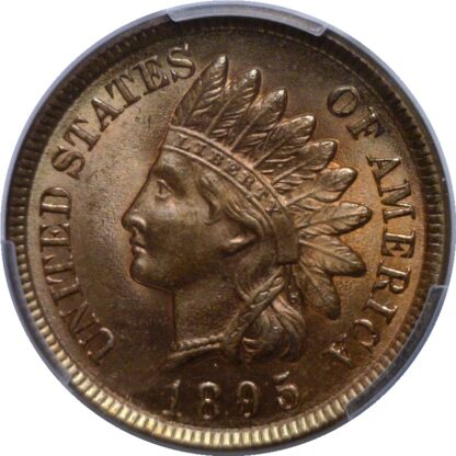 1895 Indian Head Cent   PCGS MS-65 RB - Image 2