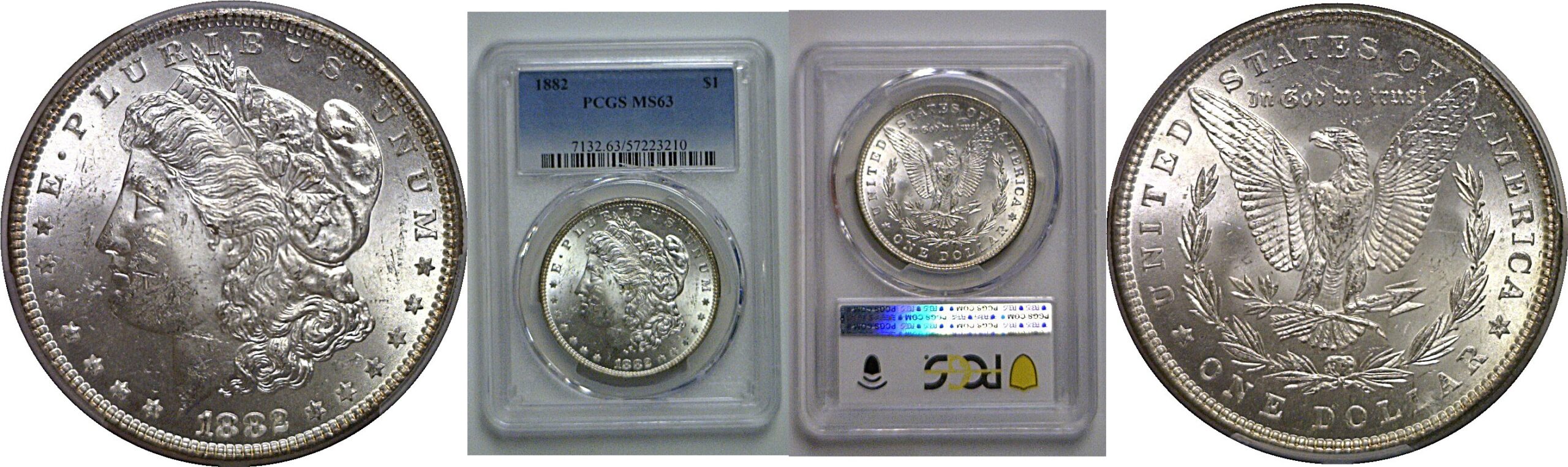 1882 Morgan Dollar   PCGS MS-63
