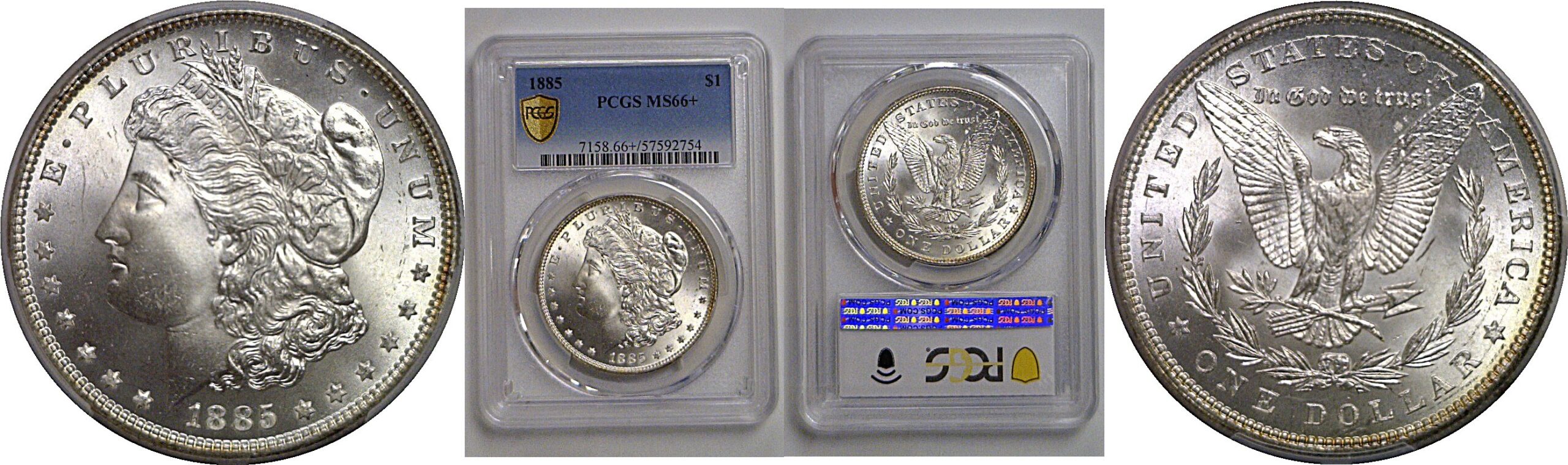 1885 Morgan Dollar   PCGS MS-66+