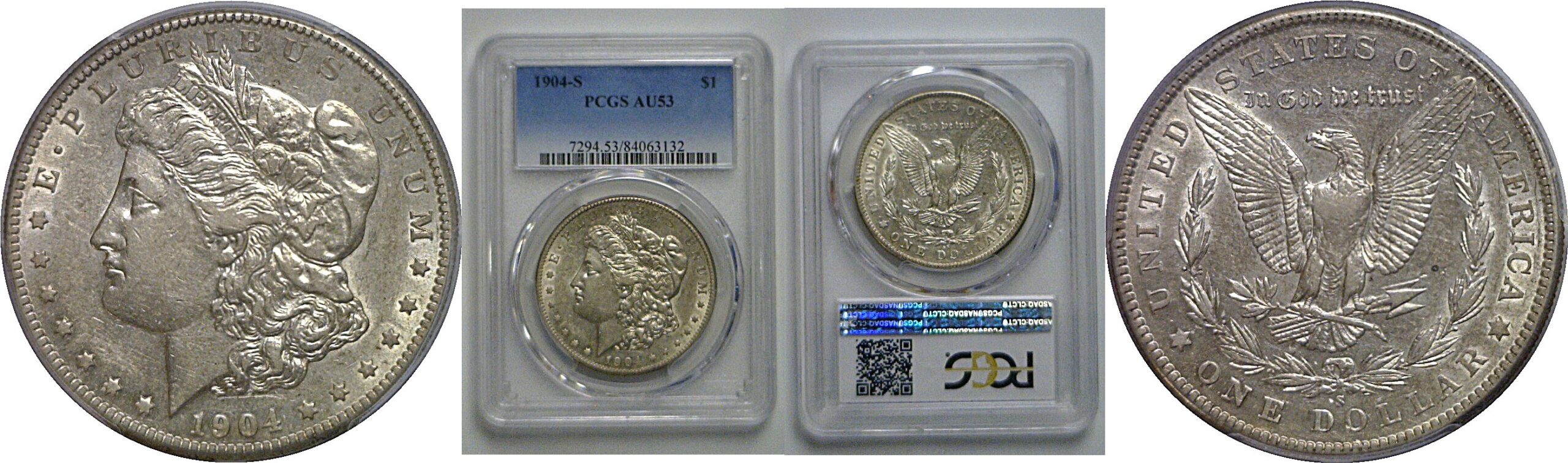 1904-S Morgan  Dollar   PCGS AU-53