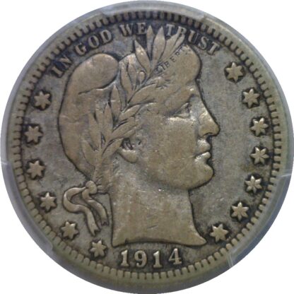 1914-S  Barber Quarter   PCGS VF-20 - Image 2
