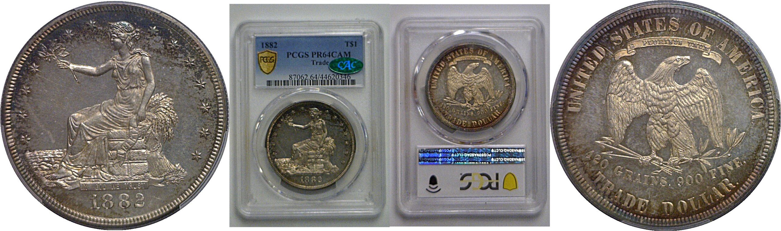 1882 Trade Dollar   PCGS PR-64 CAM  CAC
