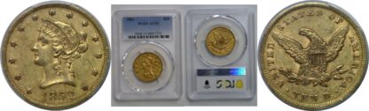1852 $10 Liberty    PCGS XF-45