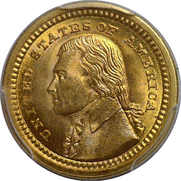 1903 $1 La. Purchase - Jefferson Gold Commemorative   PCGS MS-67 - Image 2