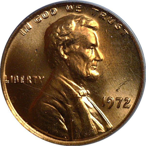1972 Doubled Die Obverse  Lincoln Cent   PCGS MS-65 RD - Image 2