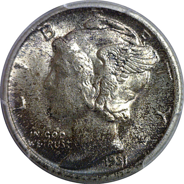 1931-S Mercury Dime   PCGS AU-58 - Image 2