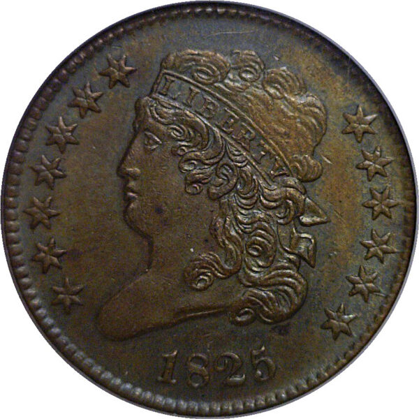 1825 Half Cent   NGC AU-58 - Image 2
