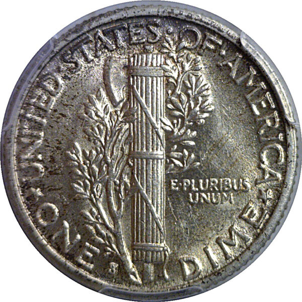 1931-S Mercury Dime   PCGS AU-58 - Image 3