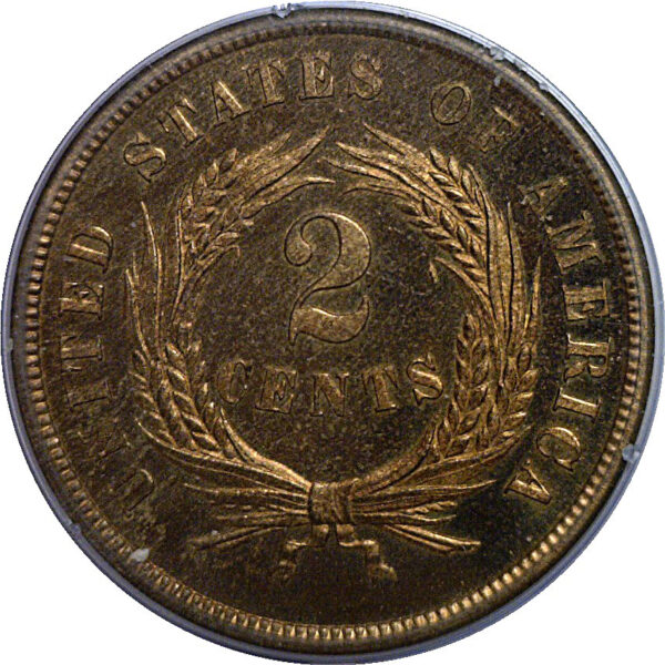 1865 Two Cent Piece   PCGS PR-66 RD - Image 3