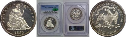 1883 Seated Liberty Half Dollar   PCGS PR-66 CAM CAC
