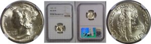 1940 Mercury Dime   NGC MS-68 FB