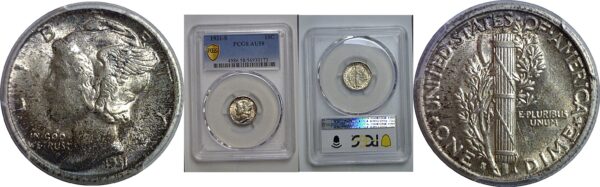 1931-S Mercury Dime   PCGS AU-58