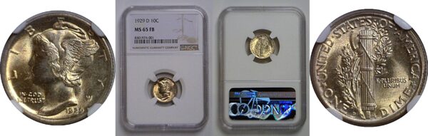 1929-D Mercury Dime   NGC MS-65 FB