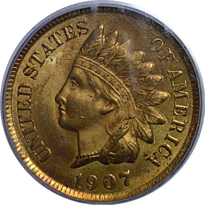 1907 Indian Head Cent   PCGS MS-65 rd - Image 2