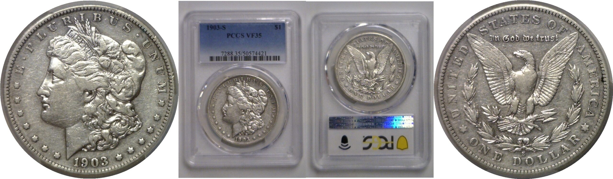 1903-S Morgan Dollar   PCGS VF-35