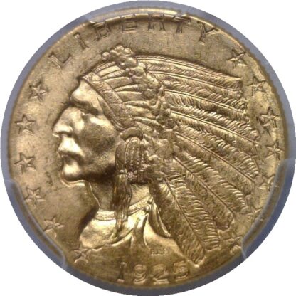 1925-D $2 1/2 Indian   PCGS MS-64+ - Image 2
