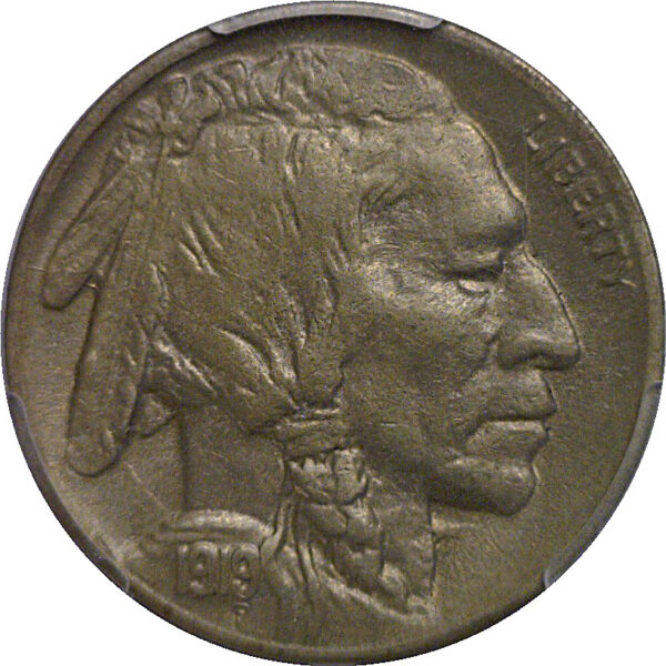 1919-D Buffalo Nickel   PCGS AU-53  CAC - Image 2