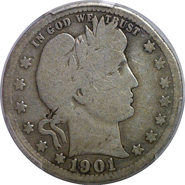 1901-S Barber Quarter   PCGS G-4 - Image 2