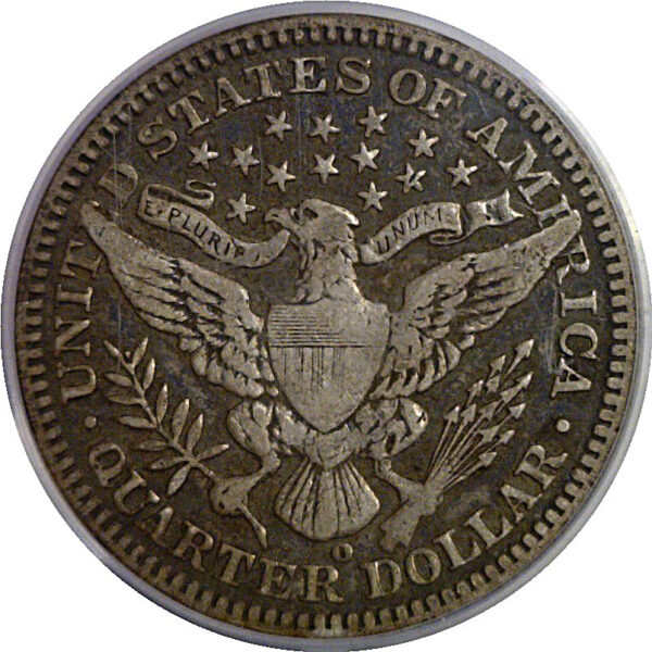 1901-O Barber Quarter   PCGS VF-25  CAC - Image 3