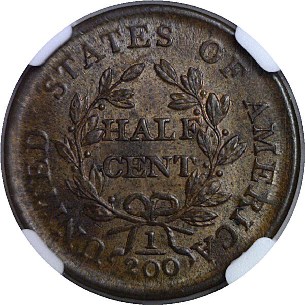 1804 Half Cent   NGC MS-62 BN - Image 3