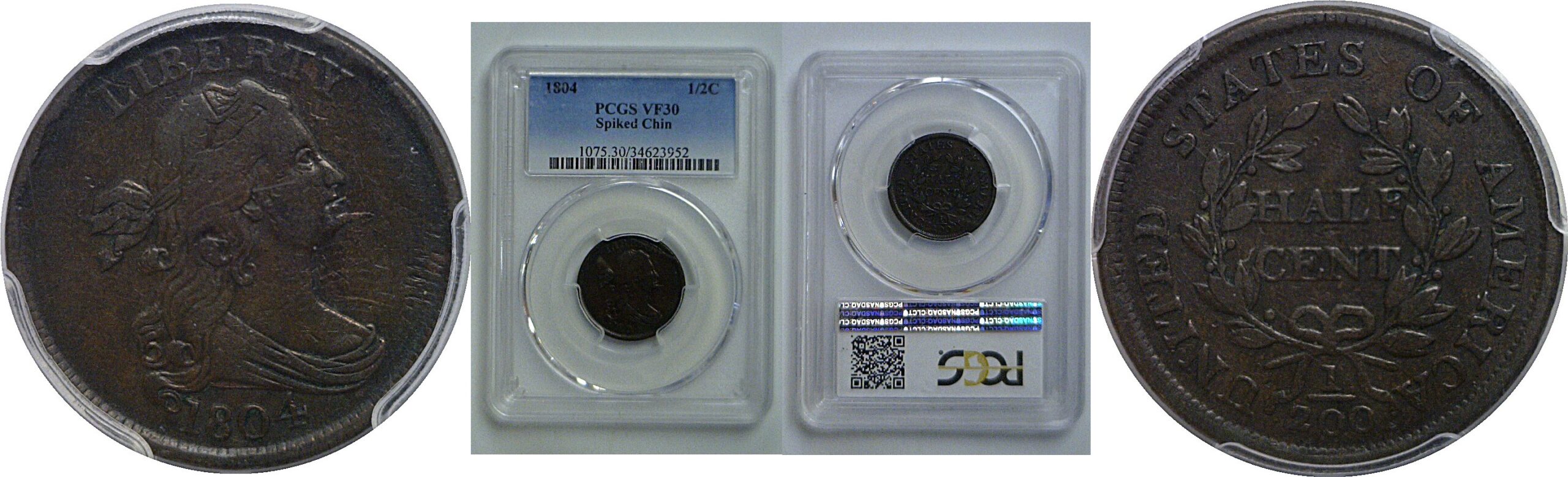 1804 Half Cent    PCGS VF-30
