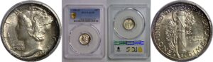 1934-D Mercury Dime   PCGS AU-58