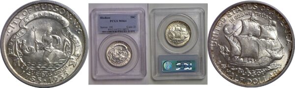 1935 Hudson Commemorative Half Dollar  PCGS MS-64