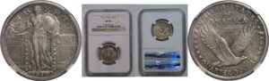 1917 T-1  Standing Liberty Quarter   NGC XF-40