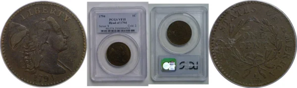 1794 Large Cent   PCGS VF-35