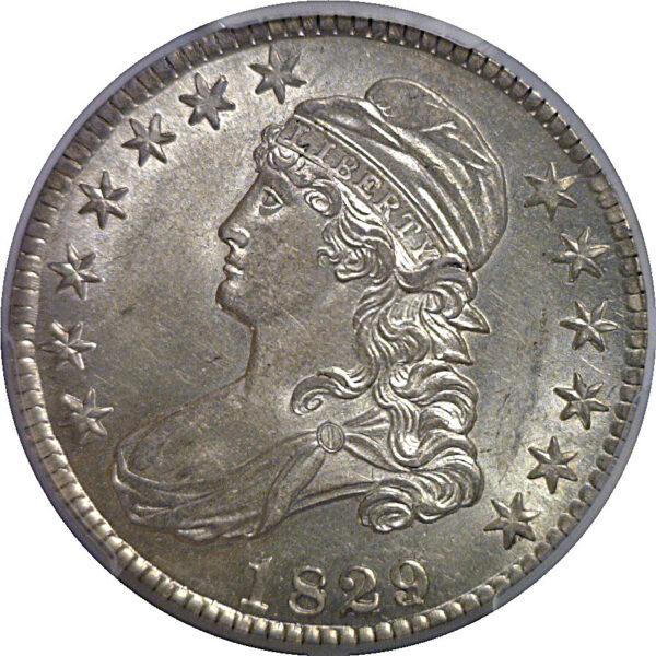 1829/7 Bust Half Dollar   PCGS MS-62 - Image 2
