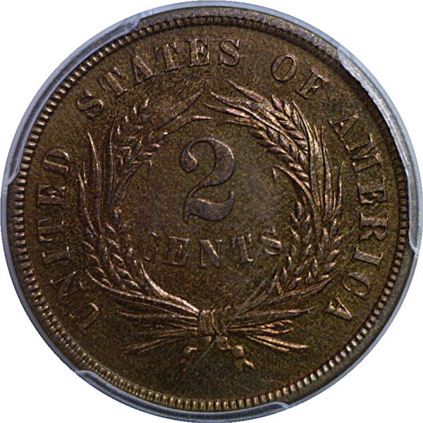 1871 Two Cent Piece   PCGS PR-64 RB - Image 3