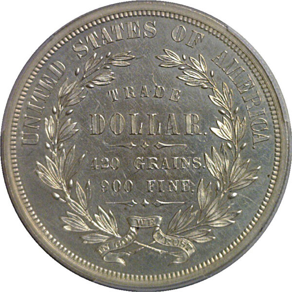 1873 Pattern Trade Dollar  Judd-1276   PCGS PR-61 - Image 3
