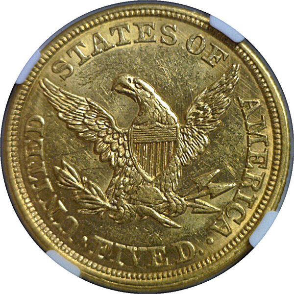 1848 $5 Liberty   NGC MS-61 - Image 3