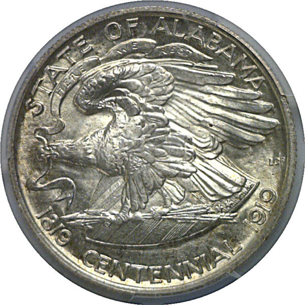 1921 Alabama 2x2  Commemorative Half Dollar    PCGS MS-66 - Image 3