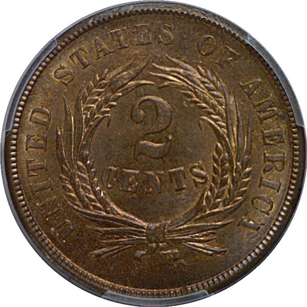 1864 Two Cent Piece   PCGS MS-65 RB - Image 3
