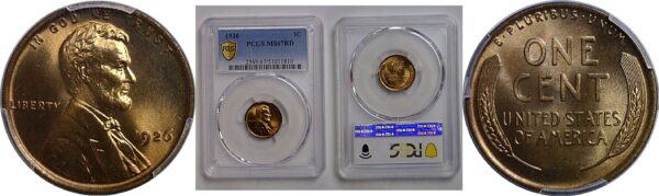 1926 Lincoln Cent    PCGS MS-67 RD